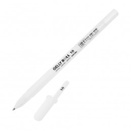 CANETA GEL SAKURA GELLY ROLL BRANCA 1,0mm BOLD