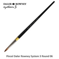 PINCEL DALER ROWNEY SYSTEM 3 ROUND LONGO 06 SY45 CABO LONGO