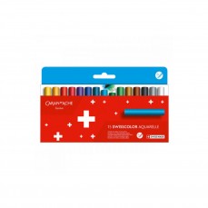 GIZ DE CERA AQUARELAVEL CARAN D ACHE SWISSCOLOR 15 CORES