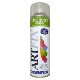 VERNIZ AEROSOL CORFIX FIXADOR 300ml FOSCO ARTFIX