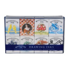 DRAWING INKS WINSOR NEWTON HENRY COLLECTION C/ 08 PEÇAS