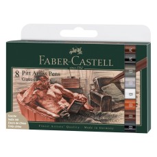 CANETA FABER CASTELL PITT 08 CLASSIC COLORS 167172