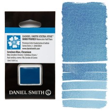 AQUARELA DANIEL SMITH HALF PAN CERULEAN BLUE, CHROMIUM 021