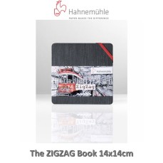 SKETCH THE ZIGZAG BOOK HAHNEMUHLE 300G/M2 14X14CM 18 FOLHAS