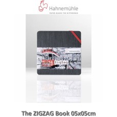 SKETCH THE ZIGZAG BOOK HAHNEMUHLE 300G/M2 05X05CM 18 FOLHAS