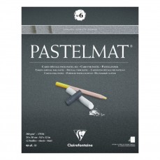 BLOCO CLAIREFONTAINE PASTELMAT 6 360G/M2 24x30 12 FLS ANTHRACITE