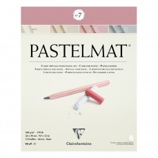 BLOCO CLAIREFONTAINE PASTELMAT 7 360G/M2 24x30 12 FLS (04 CORES)