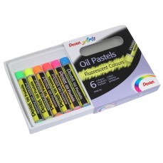 PASTEL OLEOSO PENTEL 06 CORES FLUORESCENTES