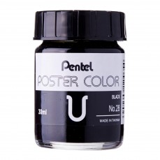 GOUACHE PENTEL POSTER COLOR 30ML 28 PRETO