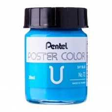 GOUACHE PENTEL POSTER COLOR 30ML 72 AZUL CEU