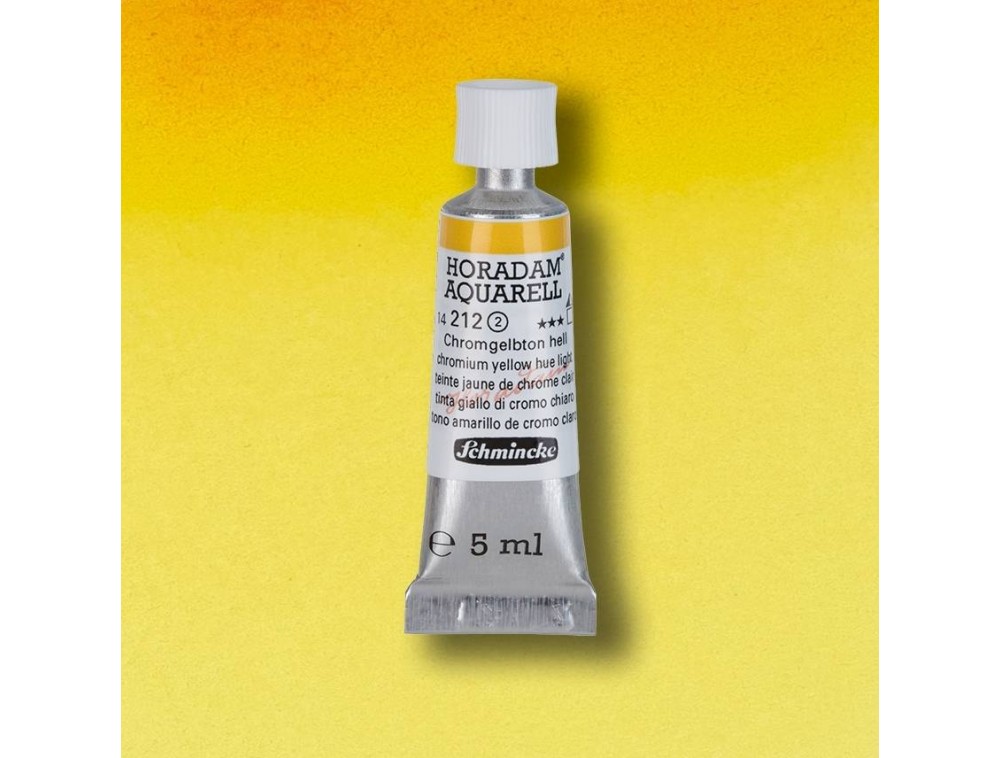 AQUARELA SCHMINCKE HORADAM 5ml 212 Chromium Yellow Hue Light S2