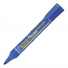 MARCADOR PENTEL PERMANENTE N450 AZUL PONTA REDONDA