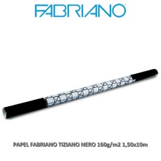 PAPEL FABRIANO TIZIANO NERO 160g/m2 ROLO 1,50x10m