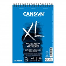 BLOCO CANSON XL MIX MEDIA A5 160g/m2 30 FOLHAS