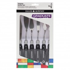 ESTOJO ESPATULAS DALER ROWNEY ARTISTS KNIFE 06 PECAS SET