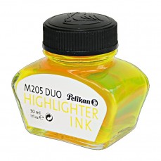 TINTA CALIGRAFIA PELIKAN 30ml M205 DUO HIGHLIGHTER INK AMARELA