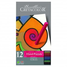 ESTOJO PASTEL CRETACOLOR HARD PASTELS 12 CORES METAL