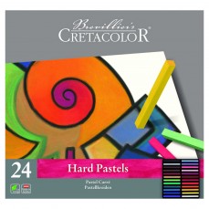 ESTOJO PASTEL CRETACOLOR HARD PASTELS 24 CORES METAL