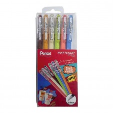 ESTOJO CANETA GEL PENTEL MATTEHOPE 1.0MM C/ 06 CORES PASTEL