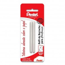 PORTA BORRACHA PENTEL CLICK ERASER REFIL C/ 02 UN