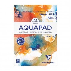 BLOCO CLAIREFONTAINE AQUAPAD A4 300g/m2 50 FOLHAS 975721C