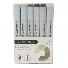 MARCADOR SINOART 06 TONS CINZA SFB0140 (B)