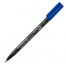 CANETA STAEDTLER LUMOCOLOR PERMANENTE 0,6mm FINE AZUL 318F