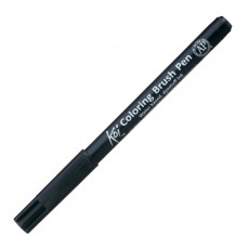 CANETA SAKURA KOI COLORING BRUSH 049 PRETO