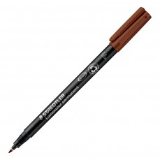 CANETA STAEDTLER LUMOCOLOR PERMANENTE 0,6mm FINE MARROM 318F