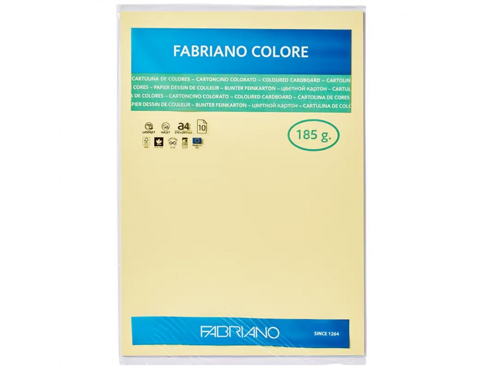 PAPEL FABRIANO COLORE 423 ARENA A4 185G C/10 UNI