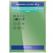 PAPEL FABRIANO COLORE 421 VERDE INTENSO A4 185G C/10 UNI