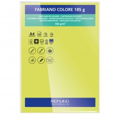 PAPEL FABRIANO COLORE 419 VERDE LIMAO A4 185G C/10 UNI
