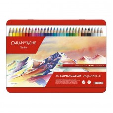 ESTOJO LAPIS AQUARELAVEL CARAN D´ACHE SUPRACOLOR 030 CORES