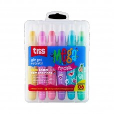 GIZ RETRATIL TRIS MEGA GEL PASTEL 06 CORES