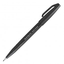 CANETA PENTEL BRUSH SIGN PEN PRETA