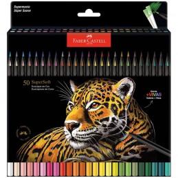 LAPIS COR FABER SUPERSOFT 050 CORES PAPELÃO