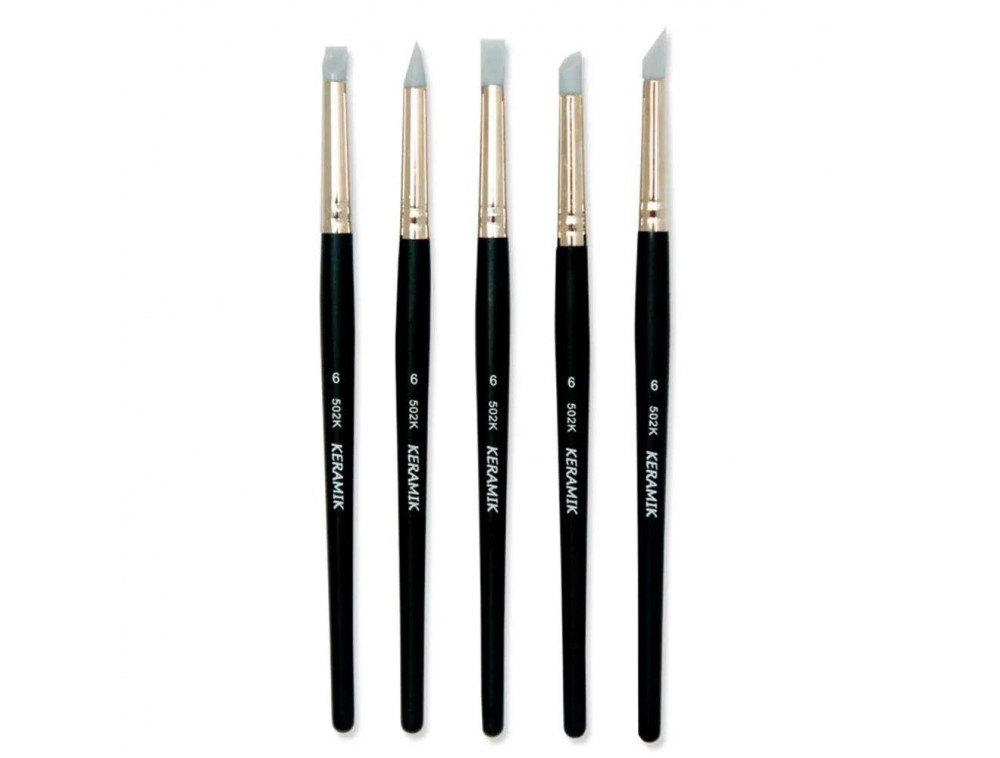 PINCEL COLOUR MODELADOR MEDIO Nº 6 C/ 5 KERAMIK PINCEL COLOUR MODELADOR MEDIO Nº 6 C/ 5 KERAMIK