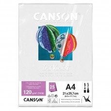 PAPEL CANSON IRIS VIVALDI A4 120G/M2 BRANCO C/ 25 FOLHAS PAPEL CANSON IRIS VIVALDI A4 120G/M2 BRANCO C/ 25 FOLHAS