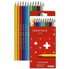 LAPIS COR CARAN D´ACHE SWISSCOLOR CARDBOARD 12 CORES 1284812 LAPIS COR CARAN D´ACHE SWISSCOLOR CARDBOARD 12 CORES 1284812