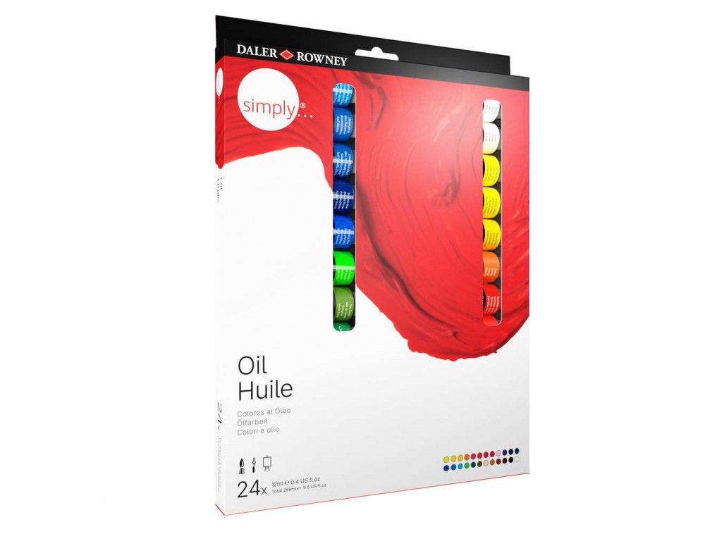 ESTOJO OLEO DALER ROWNEY SIMPLY 24 TUBOS 12ML ESTOJO OLEO DALER ROWNEY SIMPLY 24 TUBOS 12ML