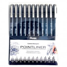 CANETA PENTEL POINTLINER ESTOJO C/ 11 UN CANETA PENTEL POINTLINER ESTOJO C/ 11 UN