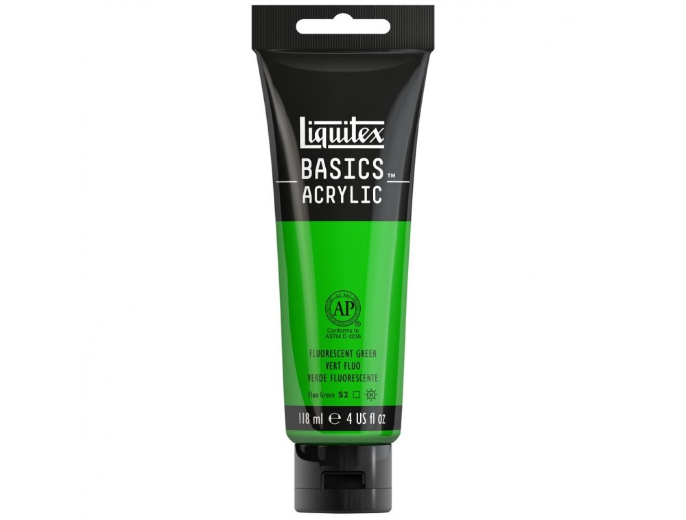 ACRILICA LIQUITEX BASICS 118ML FLUORESCENT GREEN 069 (ANT 985) ACRILICA LIQUITEX BASICS 118ML FLUORESCENT GREEN 069 (ANT 985)