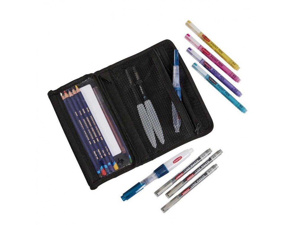 ESTOJO P/ LAPIS DERWENT ARTPACK P/ LÁPIS E ACESSÓRIOS PRETO ESTOJO P/ LAPIS DERWENT ARTPACK P/ LÁPIS E ACESSÓRIOS PRETO