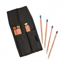 ESTOJO P/ LAPIS DERWENT POCKET PRETO P/ 12 UNIDADES 