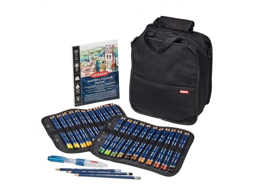 ESTOJO P/ LAPIS DERWENT CARRY-ALL PRETO C/ ALÇA P/ 132 UNIDADES ESTOJO P/ LAPIS DERWENT CARRY-ALL PRETO C/ ALÇA P/ 132 UNIDADES