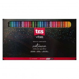 LAPIS COR TRIS VIBES 72 CORES NOTURNA LAPIS COR TRIS VIBES 72 CORES NOTURNA