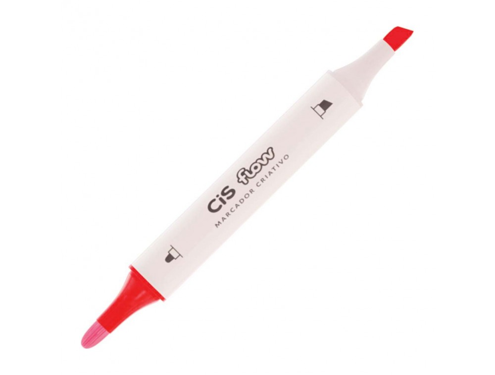 MARCADOR CRIATIVO CIS FLOW DUPLA 36 VERMELHA MARCADOR CRIATIVO CIS FLOW DUPLA 36 VERMELHA