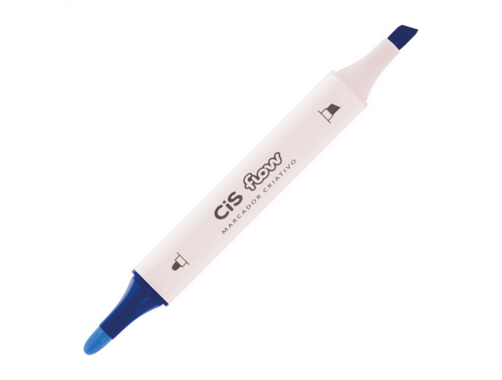 MARCADOR CRIATIVO CIS FLOW DUPLA 50 AZUL ARDOSIA MARCADOR CRIATIVO CIS FLOW DUPLA 50 AZUL ARDOSIA