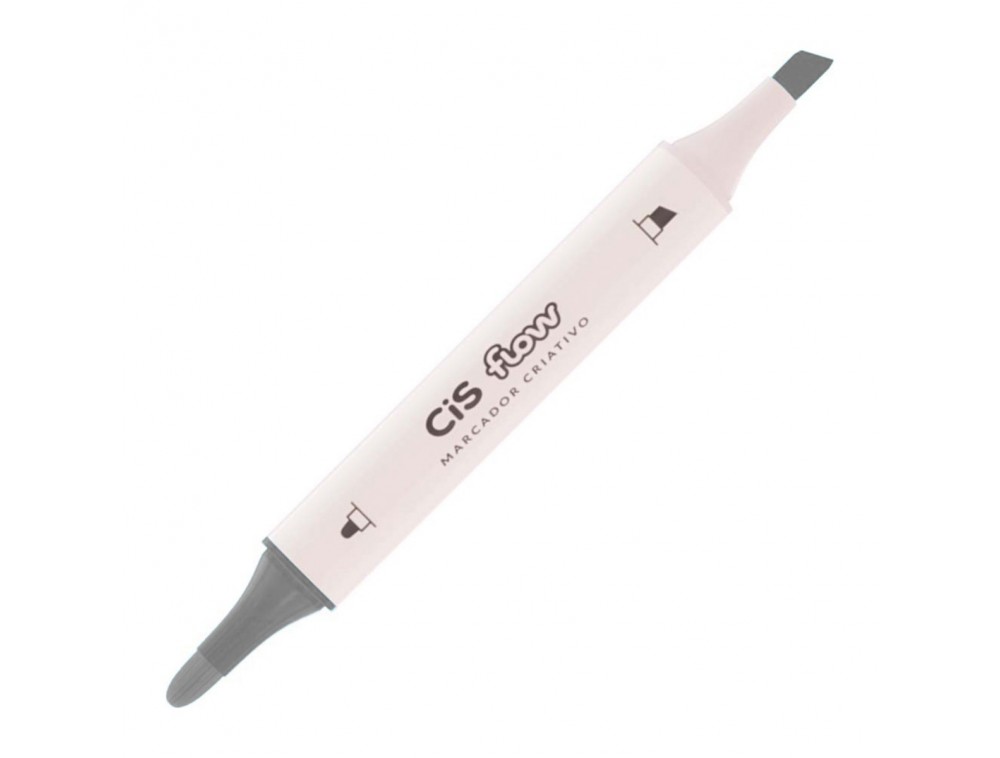MARCADOR CRIATIVO CIS FLOW DUPLA 39 CINZA MARCADOR CRIATIVO CIS FLOW DUPLA 39 CINZA