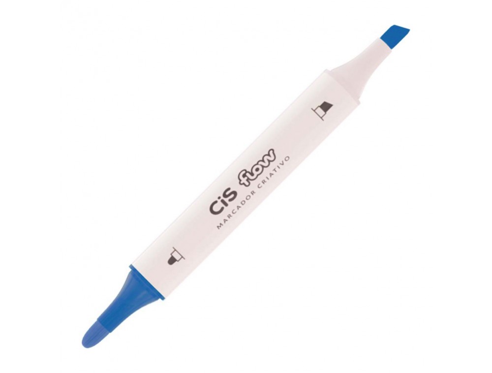 MARCADOR CRIATIVO CIS FLOW DUPLA 30 AZUL ROYAL MARCADOR CRIATIVO CIS FLOW DUPLA 30 AZUL ROYAL